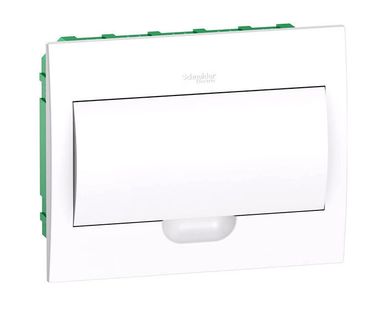 фото Schneider electric бокс 18 мод, встраиваемый, белая дверь IP40 63А