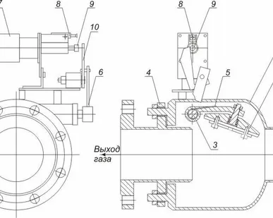 фото Клапан предохранительный запорный КПЗЭ-250