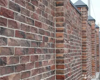 фото Клинкерная плитка под кирпич - 14 мм Odenwald, топлено-пестрый (NF угл.пл)