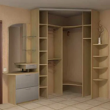 Фото №2 Встроенный угловой шкаф S-9