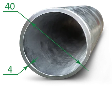 фото Труба оцинкованная ВГП Ду 40x4