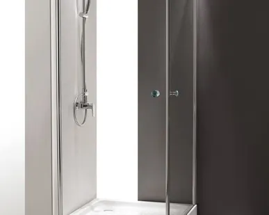 фото Душевой уголок Cezares Triumph 80x80 см текстурное стекло TRIUMPH-A-2-80-P-