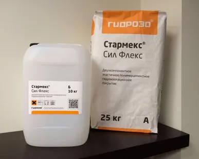 фото Стармекс Сил Флекс      Эластичное износостойкое гидроизоляционное покрытие