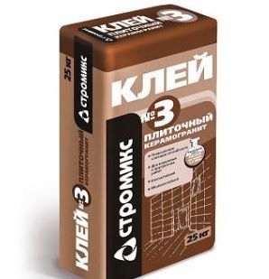 фото Клей плиточный Стромикс №3 Керамогранит (3-10мм) 25 кг