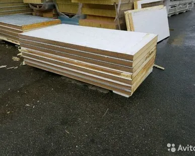 фото Сэндвич-панель ппу 100 мм 2,27 м