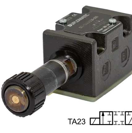 Фото №0 DS3-TA23/11N-A00_DS3-TA23/10N-A00 - Распределитель гидравлический CETOP 03, Элм.-Пруж., 90 л/мин, 350Бар, под катушку переменного тока