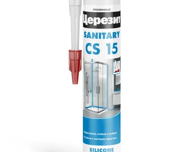 фото CS15 Ceresit Герметик санитарный силиконовый прозрачный 280мл