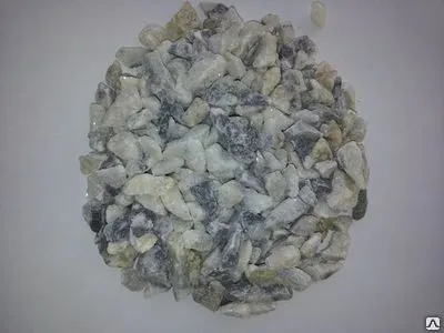 Фото №0 Мраморный щебень 2-5 бело-серый, серый