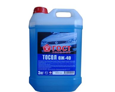 фото Тосол ГОСТ ОЖ-40 3 кг 5043