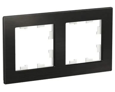 фото Рамка 2-м AtlasDesign Nature метал. оникс SE ATN312302