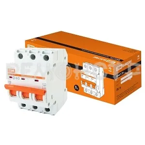 Фото №0 Авт. выкл.ВА47-29 3Р 50А 4,5кА х-ка С TDM (4/40) П зз