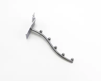 фото Кронштейн изогнутый на экономпанель 5 шариков 150мм, хром