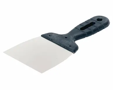 фото Шпатель из нержавеющей стали с пластиковой ручкой 100мм