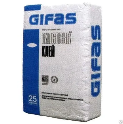 Фото №0 Клей Gifas гипсовый 25 кг