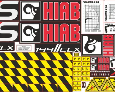 фото Комплект наклеек Hiab
