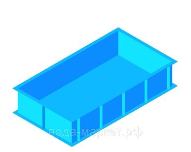 фото Прямоугольный бассейн 8,0х3,0х1,5 м - 36 м3