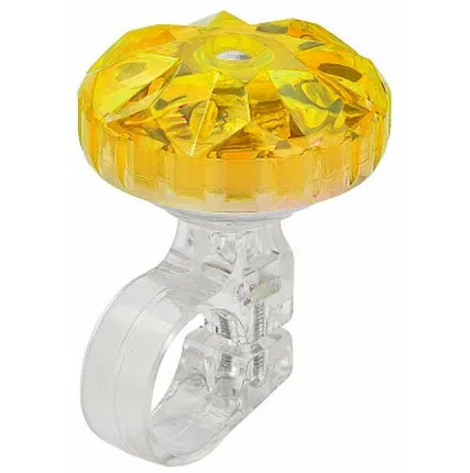 Фото №0 Звонок 26S-02 алюминий/пластик, прозрачно-жёлтый