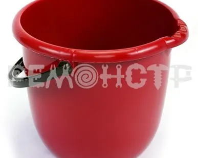 фото Ведро пласт 12л ЮниПласт красное (20) (ВМ)