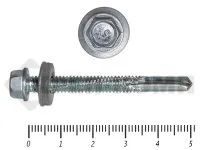 фото Саморез кровельный, с увеличенным сверлом PT-5 15мм, 5,5х51 Kn KENNER Средняя фасовка (150шт)