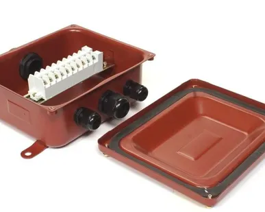 фото Коробка клемная У-614А н/у металл 245х210х87мм 10 клемм IP54 Россия