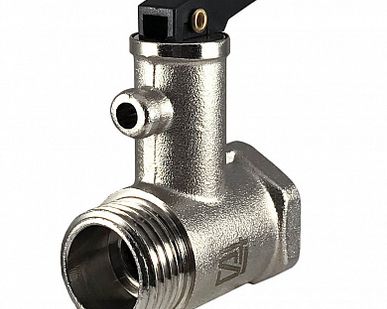 фото Клапан предохранительный для бойлера STI 1/2” с ручкой спуска