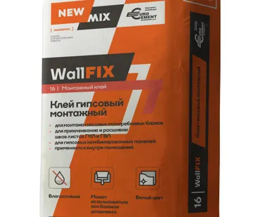 фото Клей гипсовый монтажный «WallFIX»