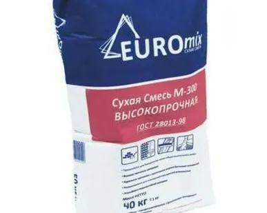 фото Пескобетон Евромикс М-300 40 кг