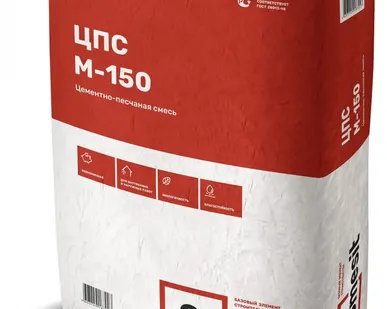 фото Цементно-песчаная смесь морозостойкая (до -10С) М-150 25кг, Smesit