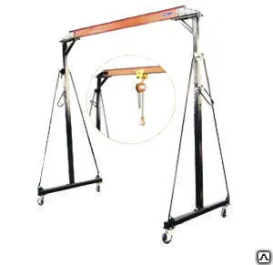 Фото №0 Кран козловой 1т 3,5м пролет 2,4 м TOR SB0902 ручной