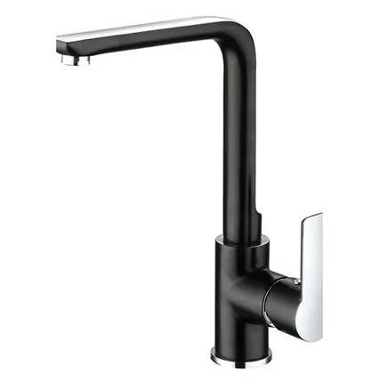 Фото №0 смеситель для кухни ARGOtech OLIMP однорычажный латунь хром/черный