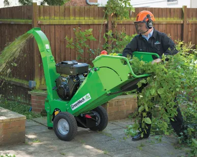 фото Измельчители ветвей Greenmech CS 100 18e