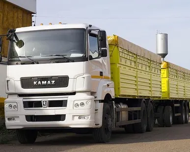 фото Бортовой
 зерновоз КАМАЗ 65207 кабина Daimler