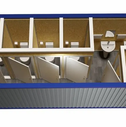 Фото №0 Бытовка, туалет с умывальниками в комплекте модель: ВМ-БТ14