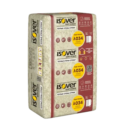 Фото №0 ИЗОВЕР ТЕПЛЫЕ СТЕНЫ СТРОНГ 50*610*1000