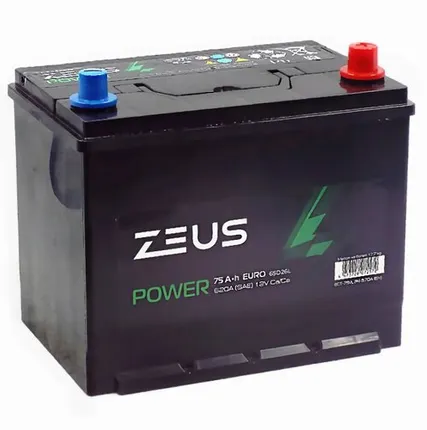 Фото №0 Аккумулятор ZEUS POWER Asia 65D26L 75 Ач о.п.