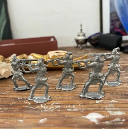 Фото №0 Солдатики оловянные Пехота набор 5 шт.