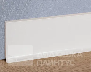 фото Doellken Плинтус ХДФ Doellken S100 100 мм х 2,575м 1248 Бело-серый