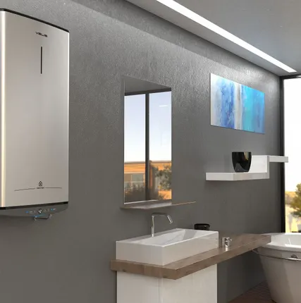 Фото №3 Водонагреватель плоский ARISTON ABSE 50л нержавеющая сталь, 'электронная панель управления ABSE VLS PRO INOX