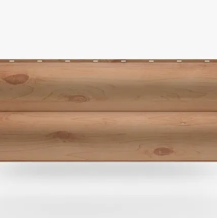 Фото №0 Сайдинг Металлический сайдинг «Бревно» покрытие 3D сосна Россия, 0.45-0.5 мм