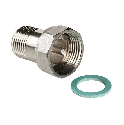 Фото №0 Полусгон прямой с накидной гайкой VALTEC " 1 *3/4" (10/80)