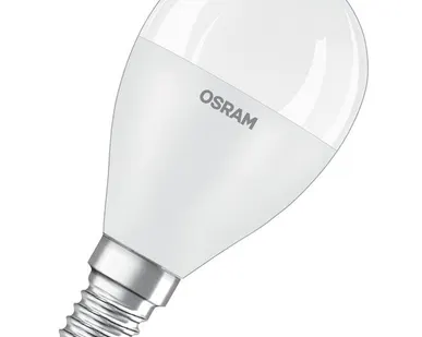 фото Лампа светодиодная LED STAR CLASSIC P 75 8W/830 8Вт шар 3000К тепл. бел. E14 806лм 220-240В матов. пласт. OSRAM 4058075210806