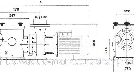 Фото №1 Насос (123 м3/ч 380В) чугун Kripsol Kriptоn KRF-760В с бронзовой крыльчаткой
