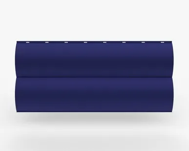 фото Сайдинг Металлический сайдинг «Бревно» 0.47-0.50 мм RAL 5002, Ультрамарин