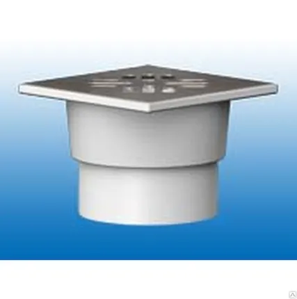 Фото №0 Трап ПП 110 верт. выпуск решетка чугун 150х150 /гидрозатвор/