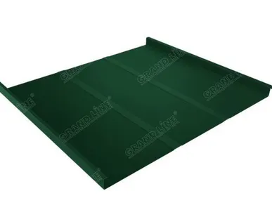 фото Фальц двойной стоячий Профи 0,5 Satin с пленкой RAL 6005, м2 Grand Line