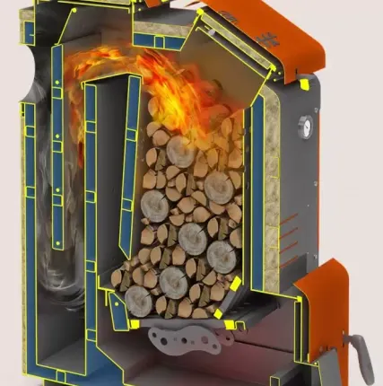 Фото №1 Угольный котел длительного горения Куппер Мега 32 кВт, до 30 ч на одной загрузке