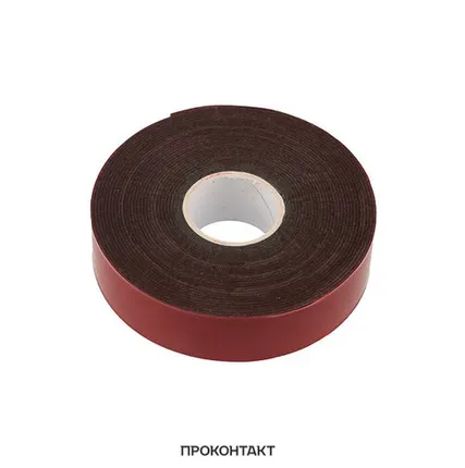 Фото №0 Двухсторонний скотч REXANT, серый, на HBA акриловой основе, 12 мм, ролик 5 метров