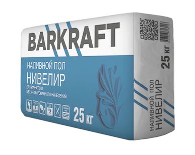фото Пол наливной цементный самовыравнивающийся BARKRAFT NIVELIR, 25 кг