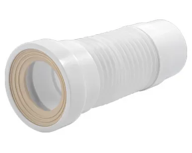 фото T712 Удлинитель гибкий для унитаза с выпуском 110мм, 290-330 мм