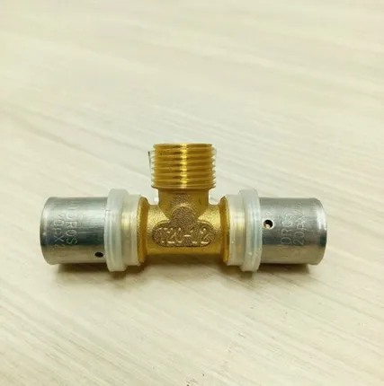 Фото №0 Пресс тройник 20х1/2" н/р х20, Hydrosta, комбинированный , внутренняя резьба, профиль TH пресс клещей